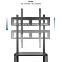 Tooq Coloso Soporte de Suelo con Ruedas para Pantallas 37-100 pulgadas